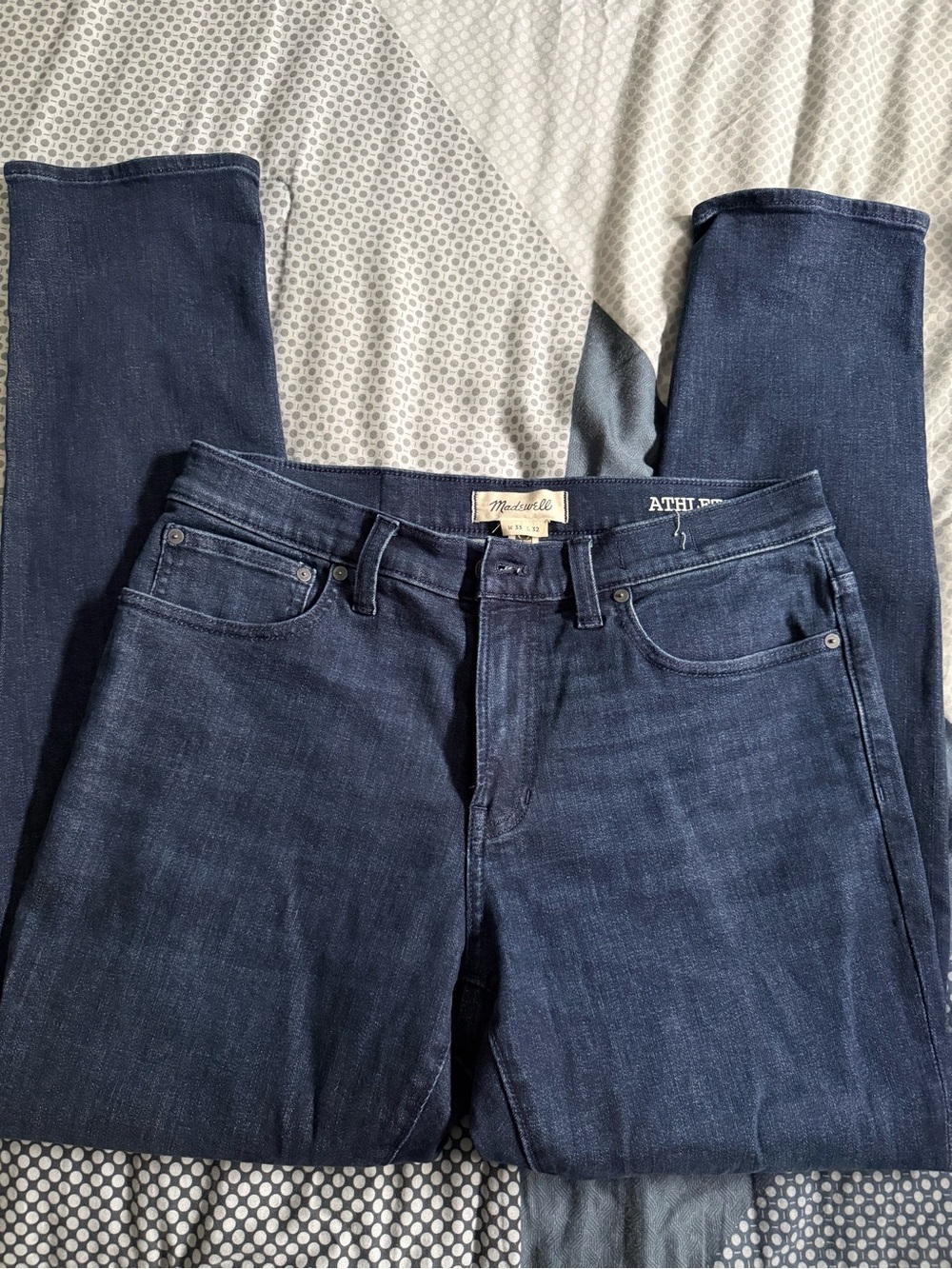 Madewell Men's Slim Straight Jeans - Dark Blue Indigo